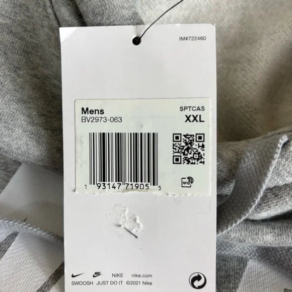 Nike Gray Pullover Hoodie Men’s XXL (BV2973-063) - Picture 5 of 8